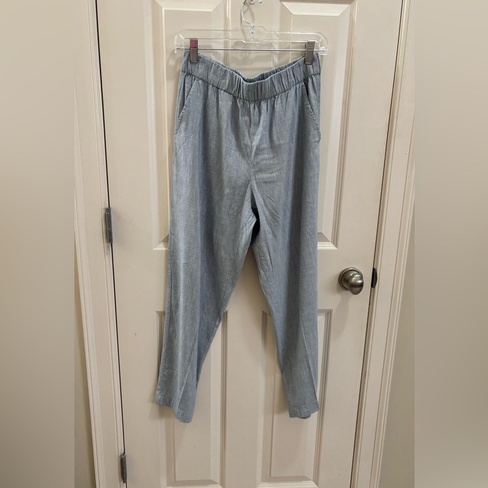 Lou & Grey Blue and White Pants Relaxed Fit